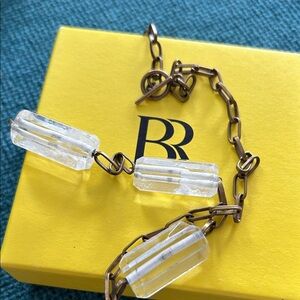 Banana Republic Clear Crystal Necklace